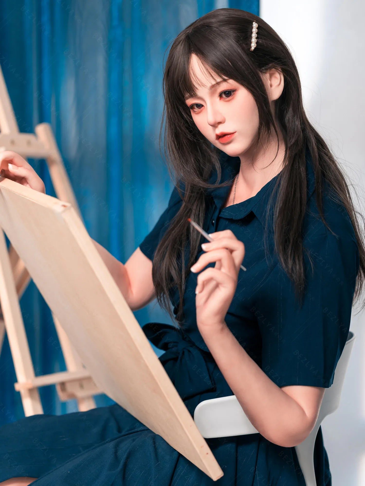 F4772-162cm(5.4ft)-39.5kg 2.2u B Cup Asian Real Silicone Chinese Sex Doll|Bezlya Doll - Image 5