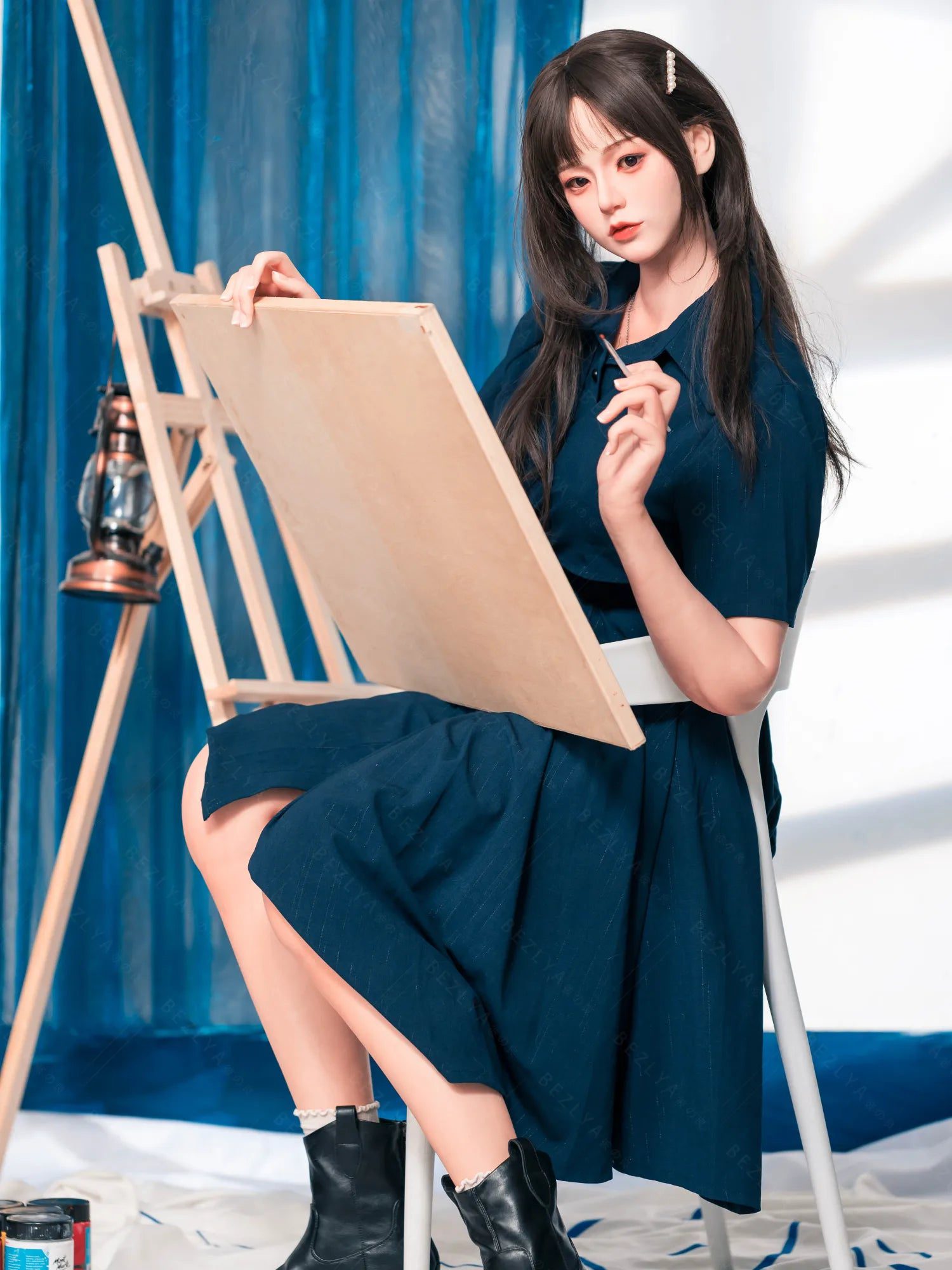 F4772-162cm(5.4ft)-39.5kg 2.2u B Cup Asian Real Silicone Chinese Sex Doll|Bezlya Doll - Image 7