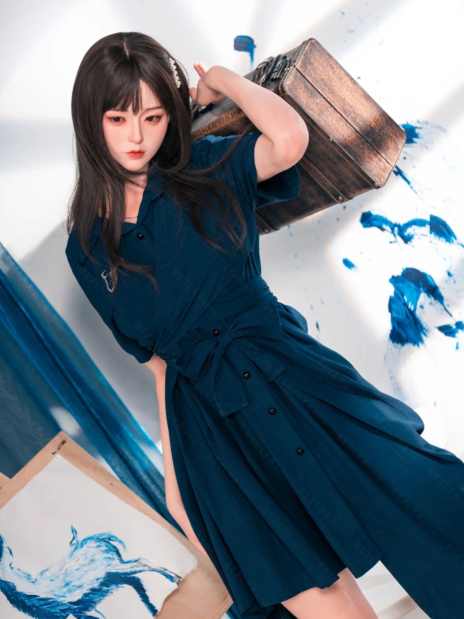 F4772-162cm(5.4ft)-39.5kg 2.2u B Cup Asian Real Silicone Chinese Sex Doll|Bezlya Doll - Image 8