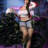 F5713- 170cm(5ft7)-43kg G Cup Silicone ROS Motorcycle Girl Asian Huge breast Sex Doll丨Doll senior