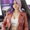 F4913-159cm(5f2)-52kg O Cup Realistic Silicone Head BBW Booty Sex Doll  | Aibei Doll