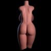 870_TorsoBack_Black.jpg T17-(61.7lb) Black-Doggystyle BBW Sex Doll Torso|Luxury Torso doll|Climax Doll