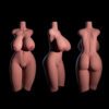 870_TorsoMeasurement.jpg T17-(61.7lb) Black-Doggystyle BBW Sex Doll Torso|Luxury Torso doll|Climax Doll