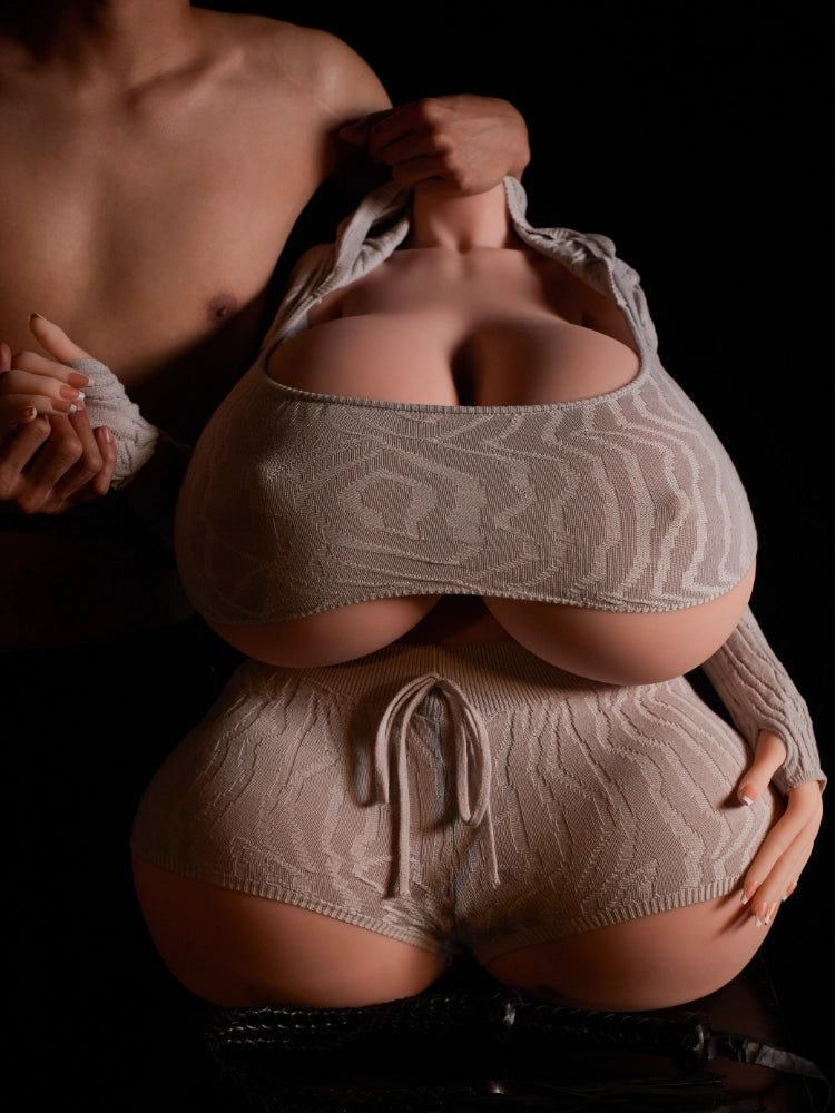 T908(94.8lbs)Cinnamon- SSBBW TPE Gel Torso Sex Doll with Huge Breasts【In Stock US】|Climax Doll Classic - Image 3