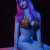 F1660-158cm(5f2)-33kg E Cup Fantasy Blue Skin Special Makeup Alien Anime TPE Sex Doll【IN STOCK USA】 | Aibei Doll