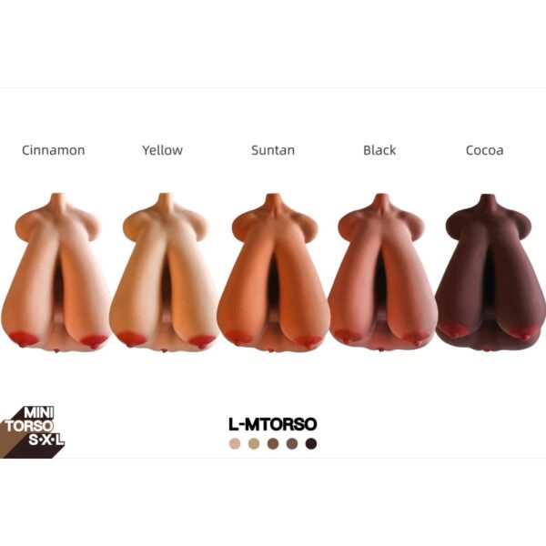 T594(17.61lb) Suntan-BBW Pear-Shaped Saggy Breasts Sex Doll Torso｜Big Tits - Image 9